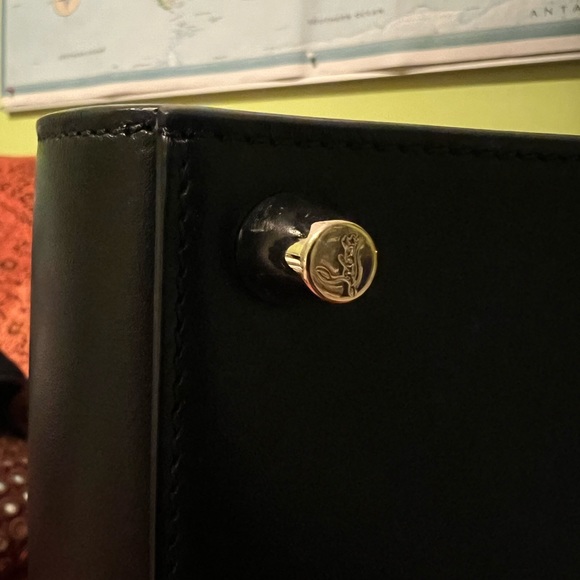 NWT Rare Paloma Bag, Medium Black Leopard Spiked Calfskin, Christian Louboutin - Picture 15 of 16